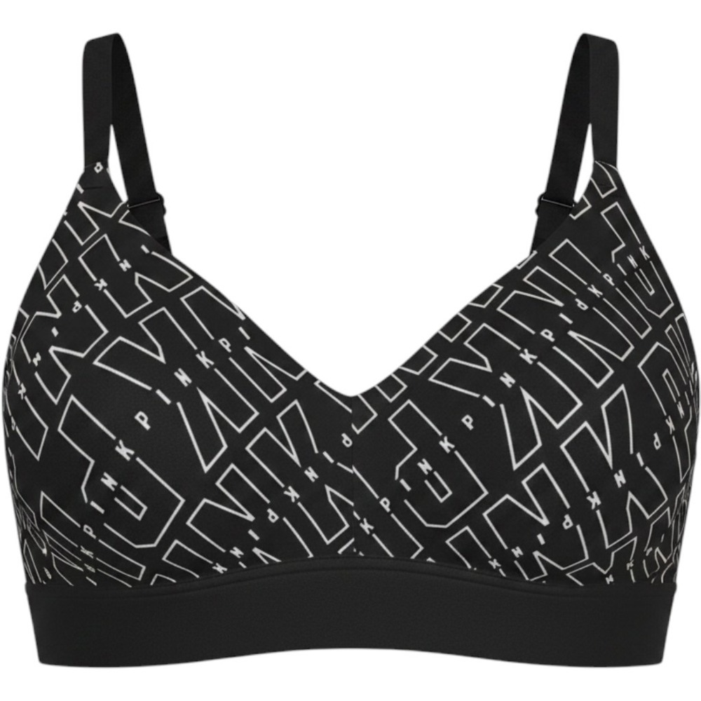 Victoria's Secret PINK Wear Everywhere Wireless Lightly Lined Bra Logo Black 32D